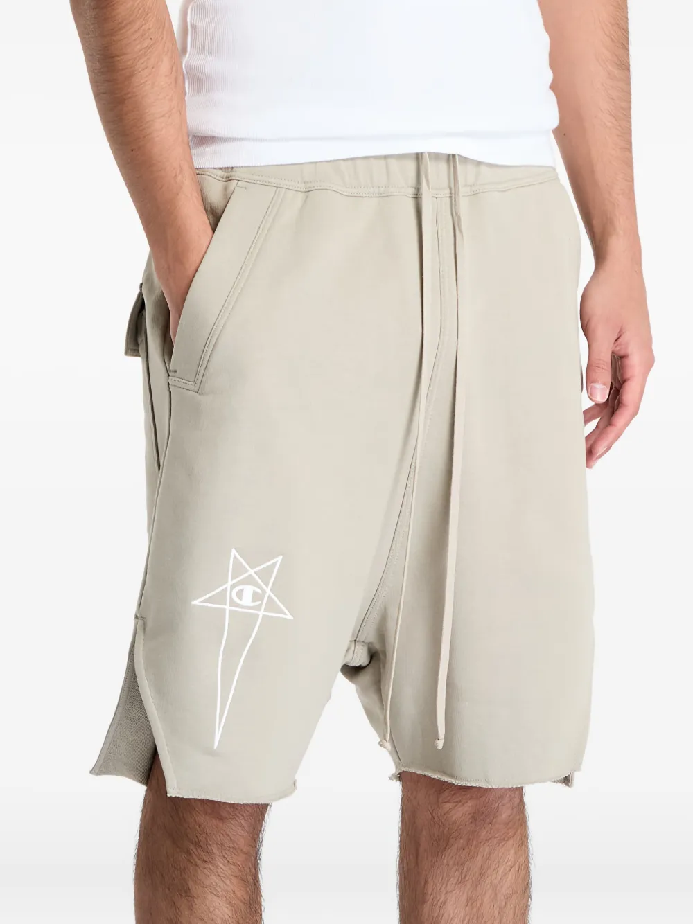 Rick Owens DRKSHDW Beveled Pods bermuda shorts Beige