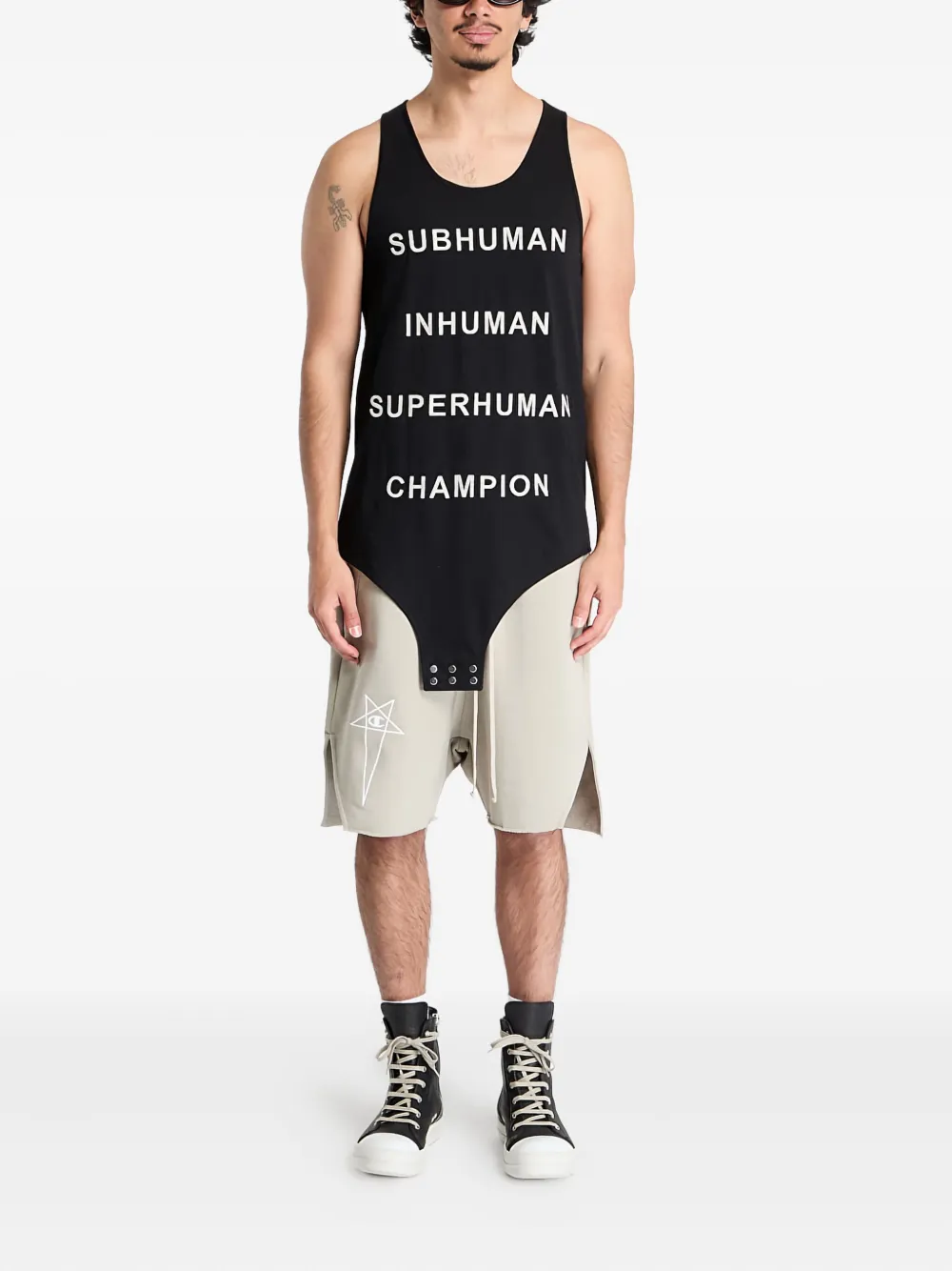 Rick Owens DRKSHDW Beveled Pods bermuda shorts Beige