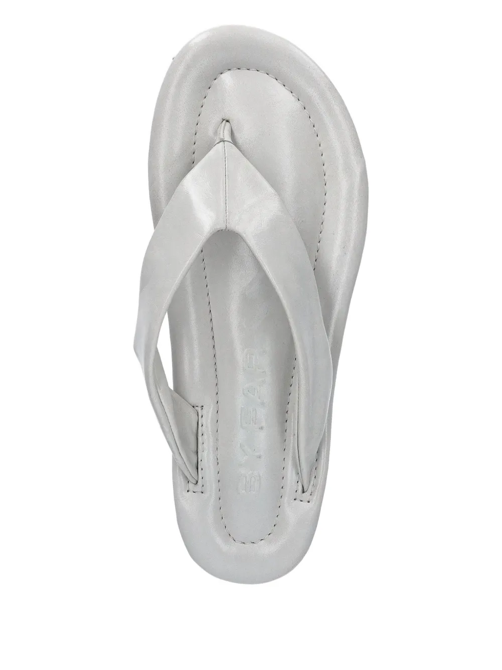 BY FAR Dasha leren sandalen Wit
