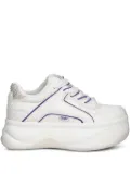 Buffalo embellished platform sneakers - White
