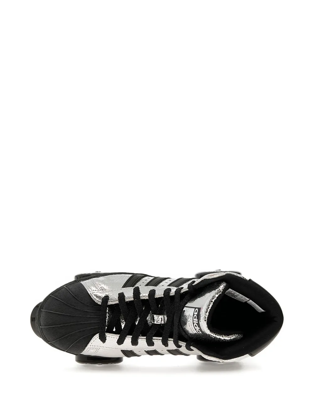 adidas Superstar 82 metallic high-top roller blades Silver