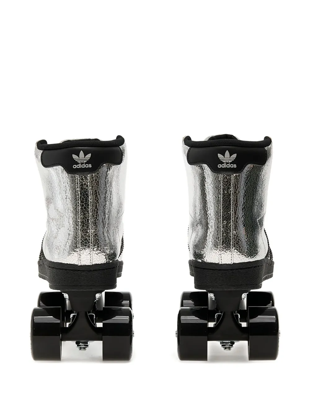 adidas Superstar 82 metallic high-top roller blades Silver