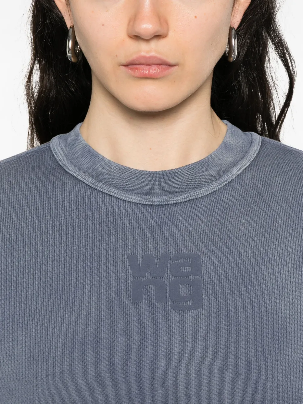 Alexander Wang Sweater met logo Blauw