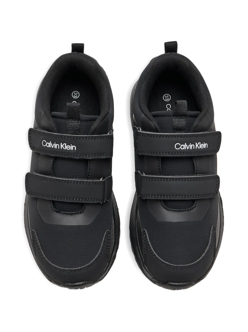 Calvin Klein Logo-print Sneakers In Black