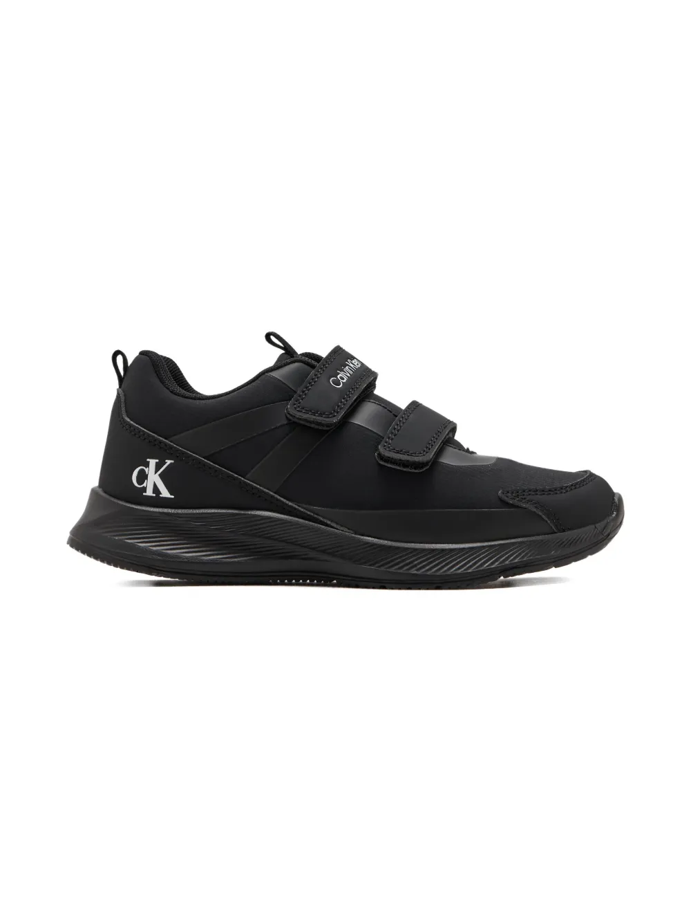 Calvin Klein Logo-print Sneakers In Black
