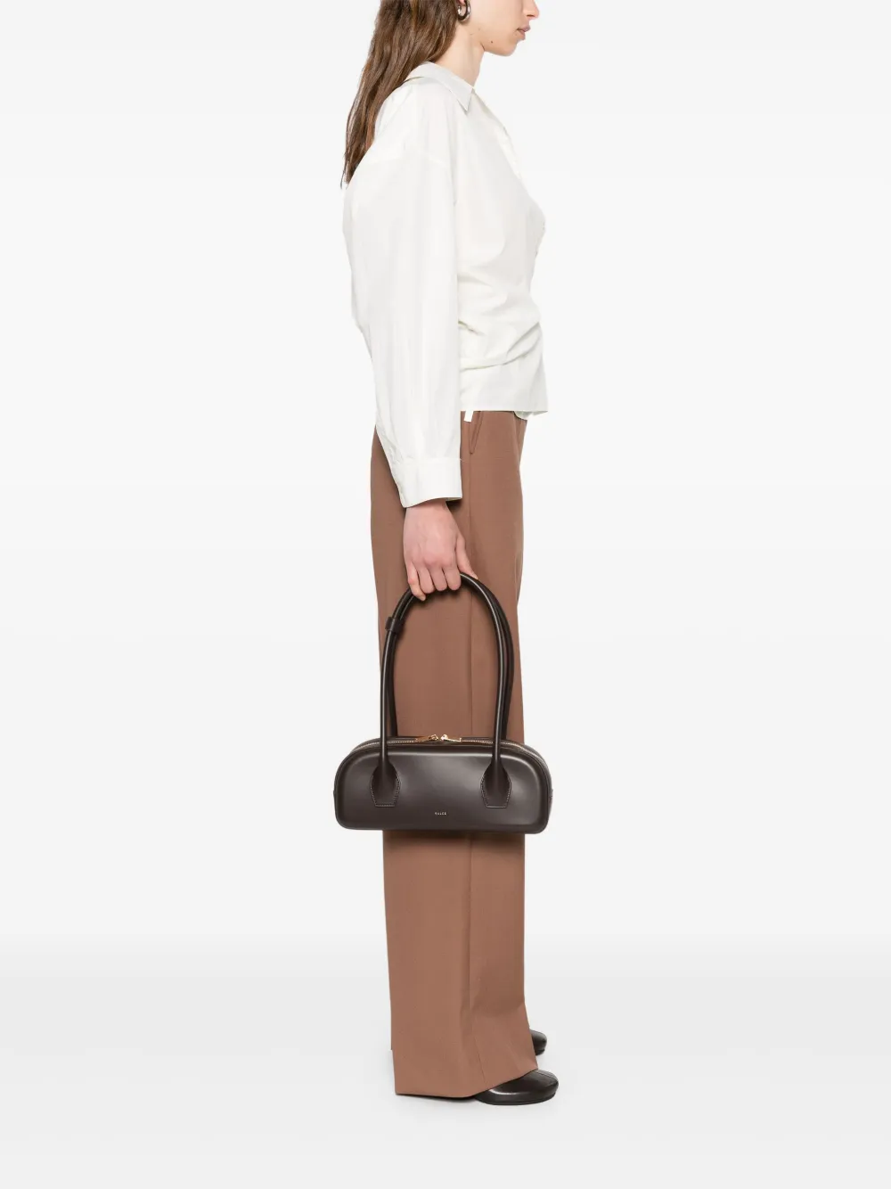 SALCE Leren shopper - Bruin