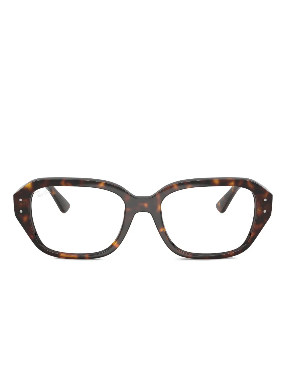 Ray-Ban RB7258 tortoiseshell oversized glasses | Brown | Image 1