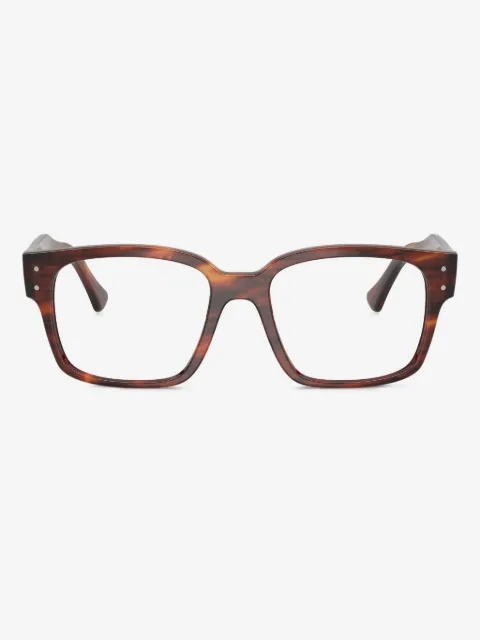 Ray-Ban RB7256 Oversized-Brille in Schildpattoptik