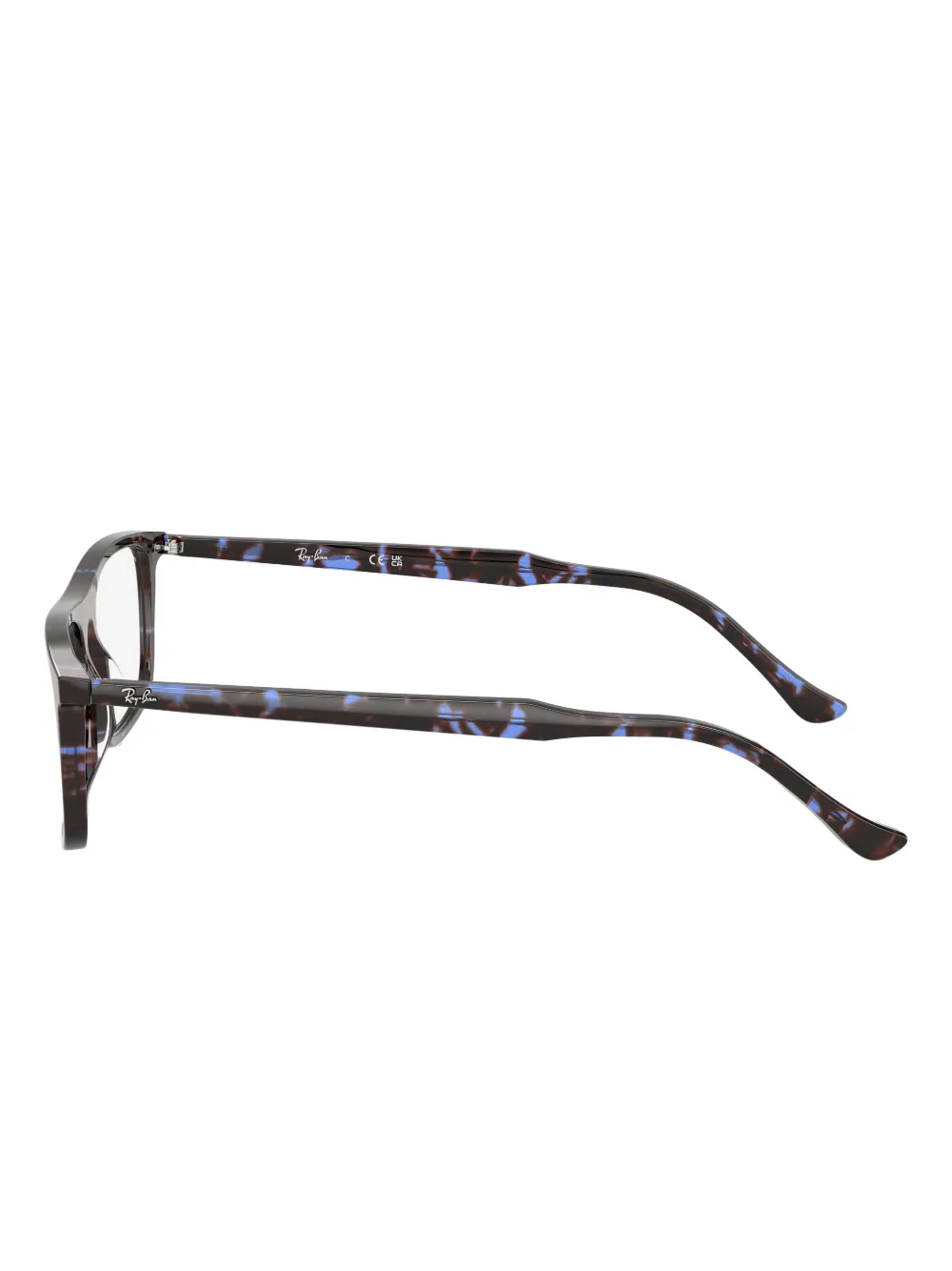 Ray-Ban Bril met rechthoekig montuur Blauw