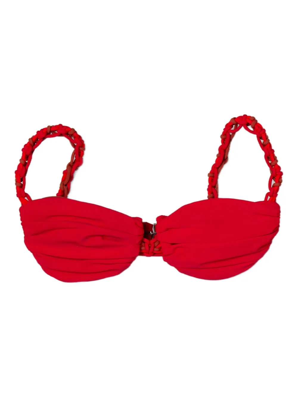 Isa Boulder Bikinitop met gevlochten band Rood