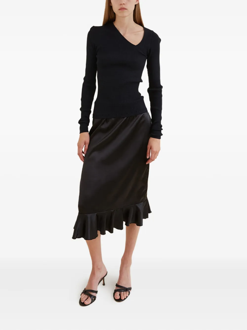 OpéraSPORT Eve asymmetric ribbed top | Vests & Tank Tops | Image 2