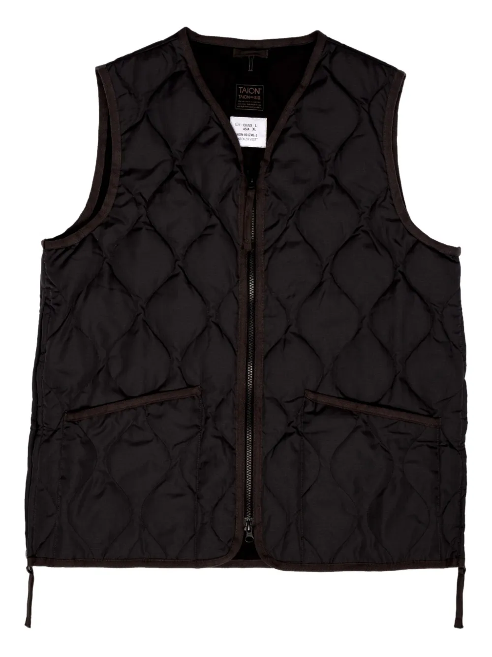 Taion Bodywarmer met V-hals Grijs