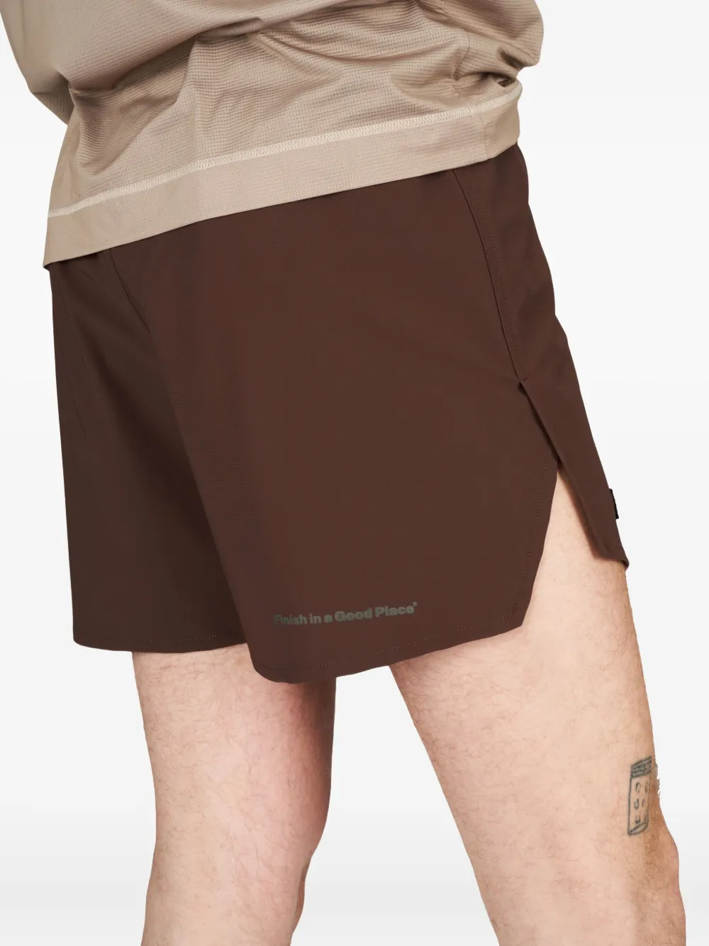 UNNA Trainingsshorts met elastische tailleband Bruin