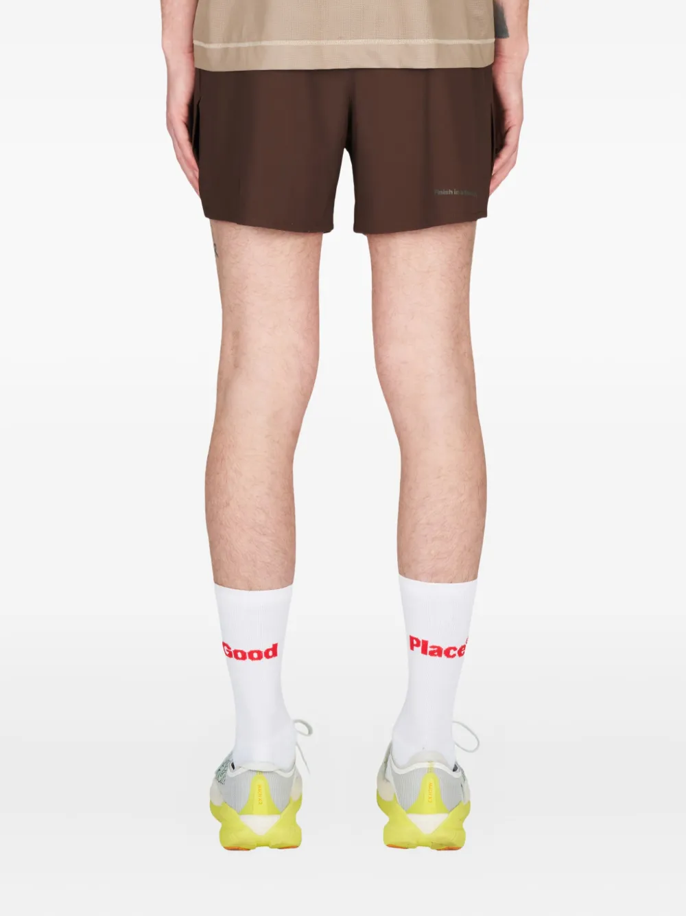 UNNA Trainingsshorts met elastische tailleband Bruin
