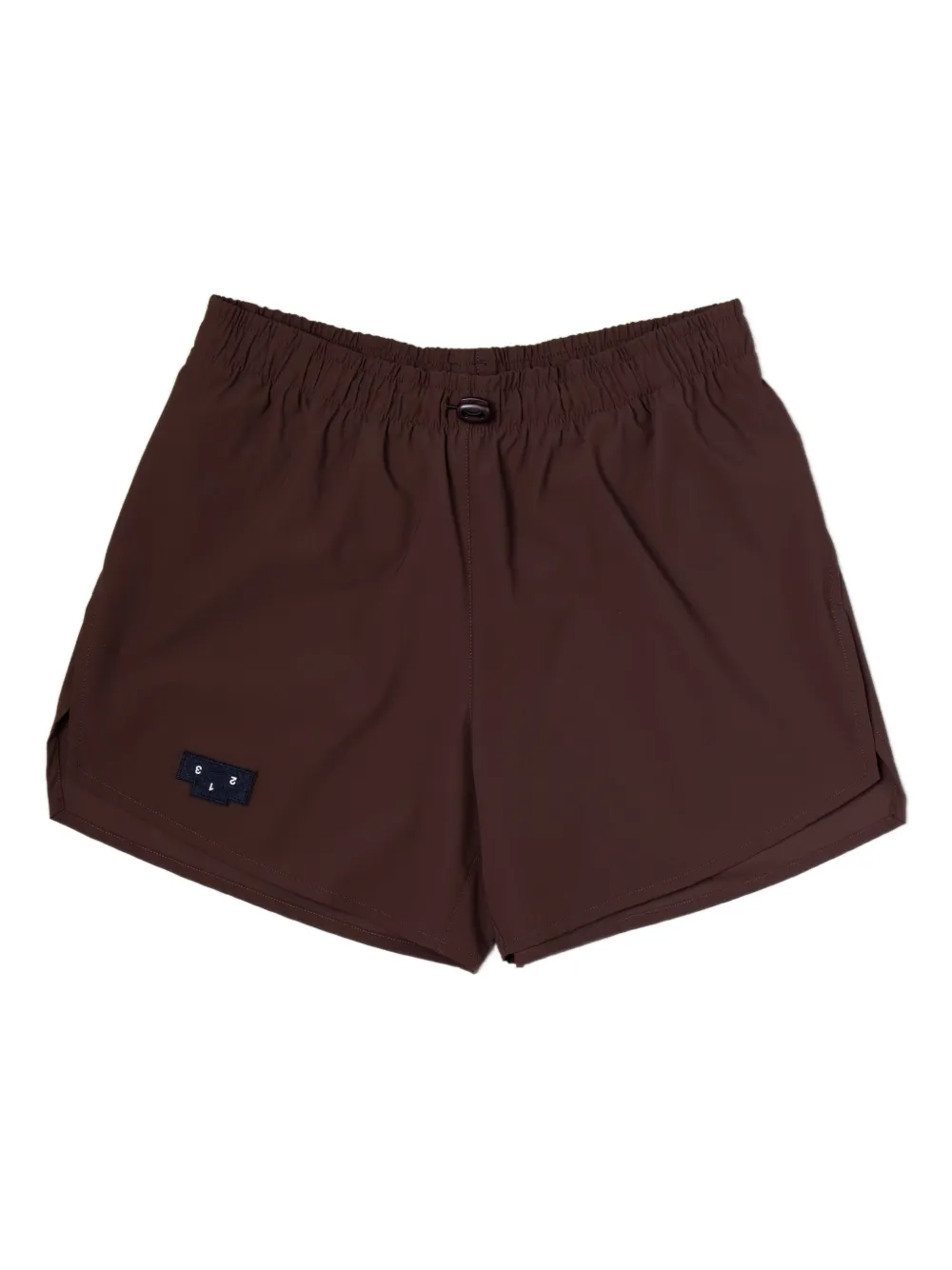 UNNA elastic-waistband performance shorts | Brown | Image 1