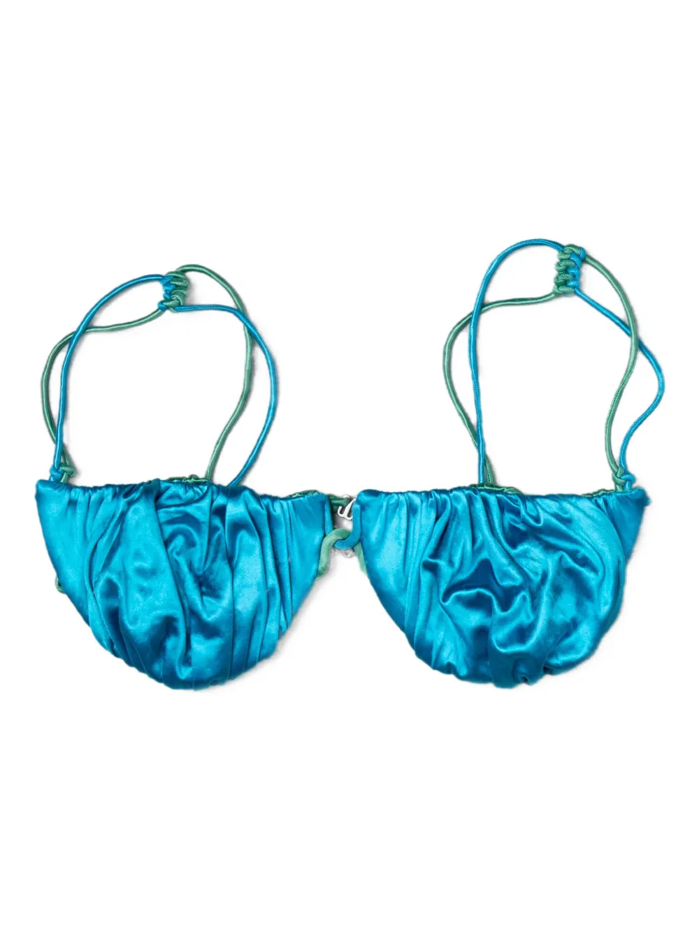 Isa Boulder Omkeerbare bikinitop met ruches Blauw