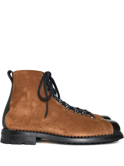 Yuketen suede lace-up boots