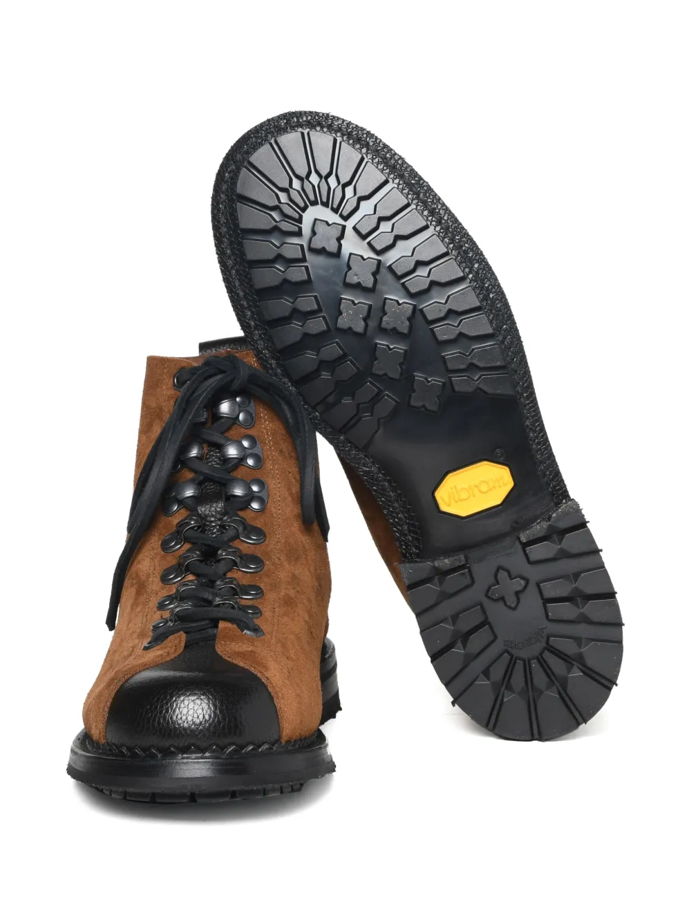 Yuketen suede lace-up boots Brown