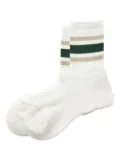 RoToTo stripe-detail crew socks - Neutrals