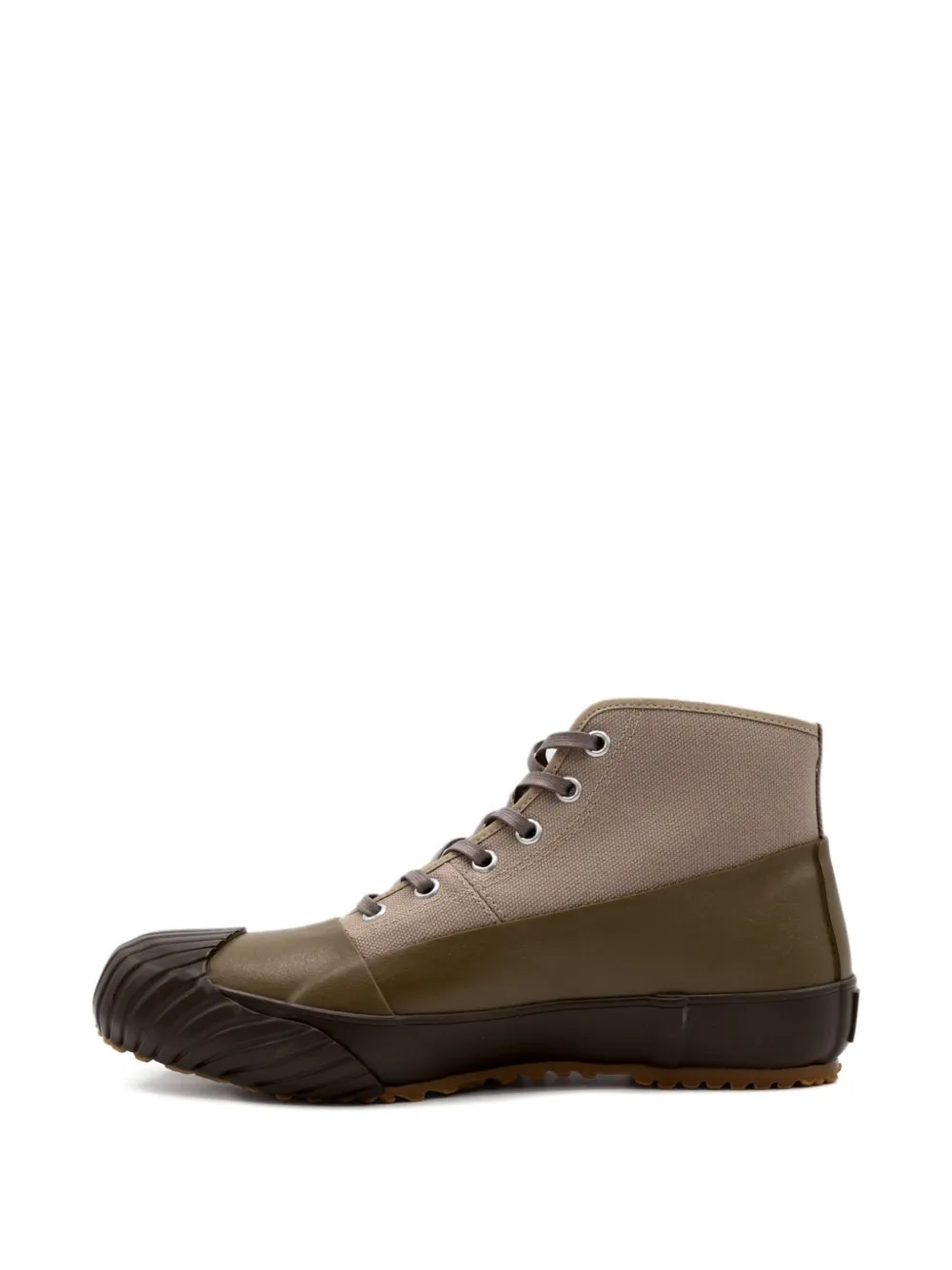 Moonstar Alweather rubberised high-top sneakers Green