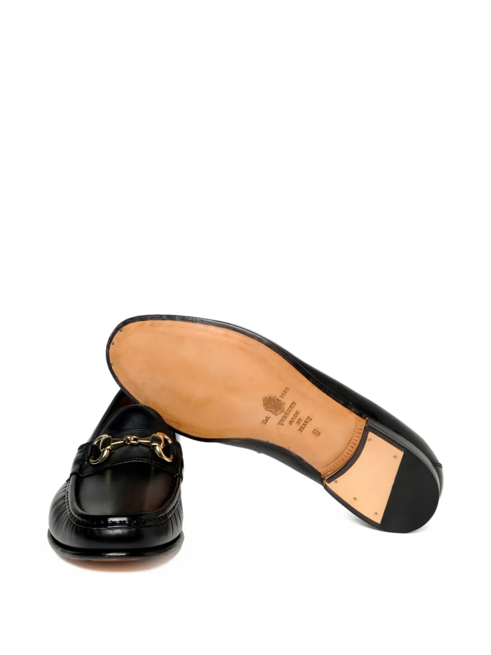 Yuketen horsebit-detail leather loafers Black