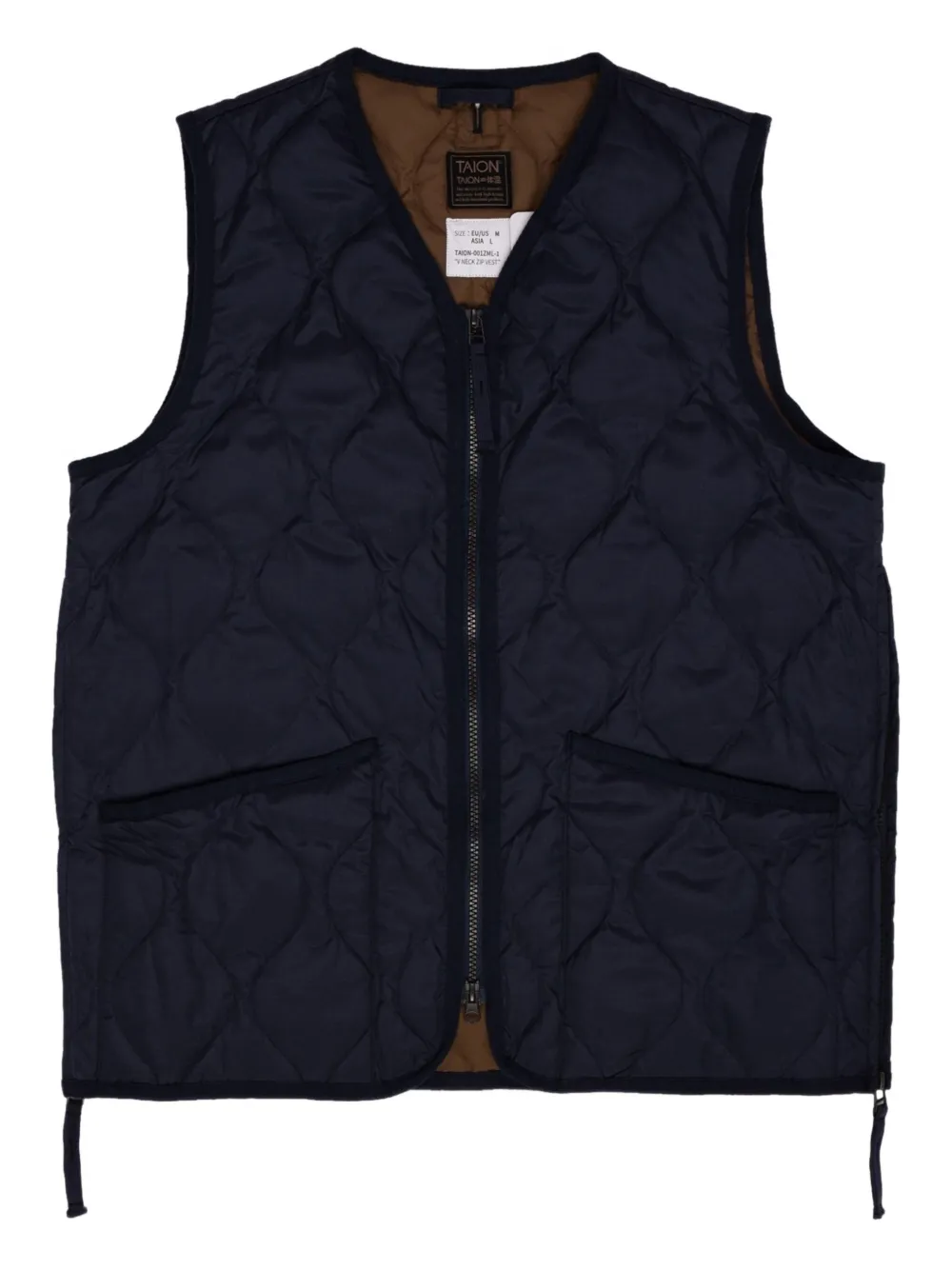 Taion Bodywarmer met V-hals Blauw