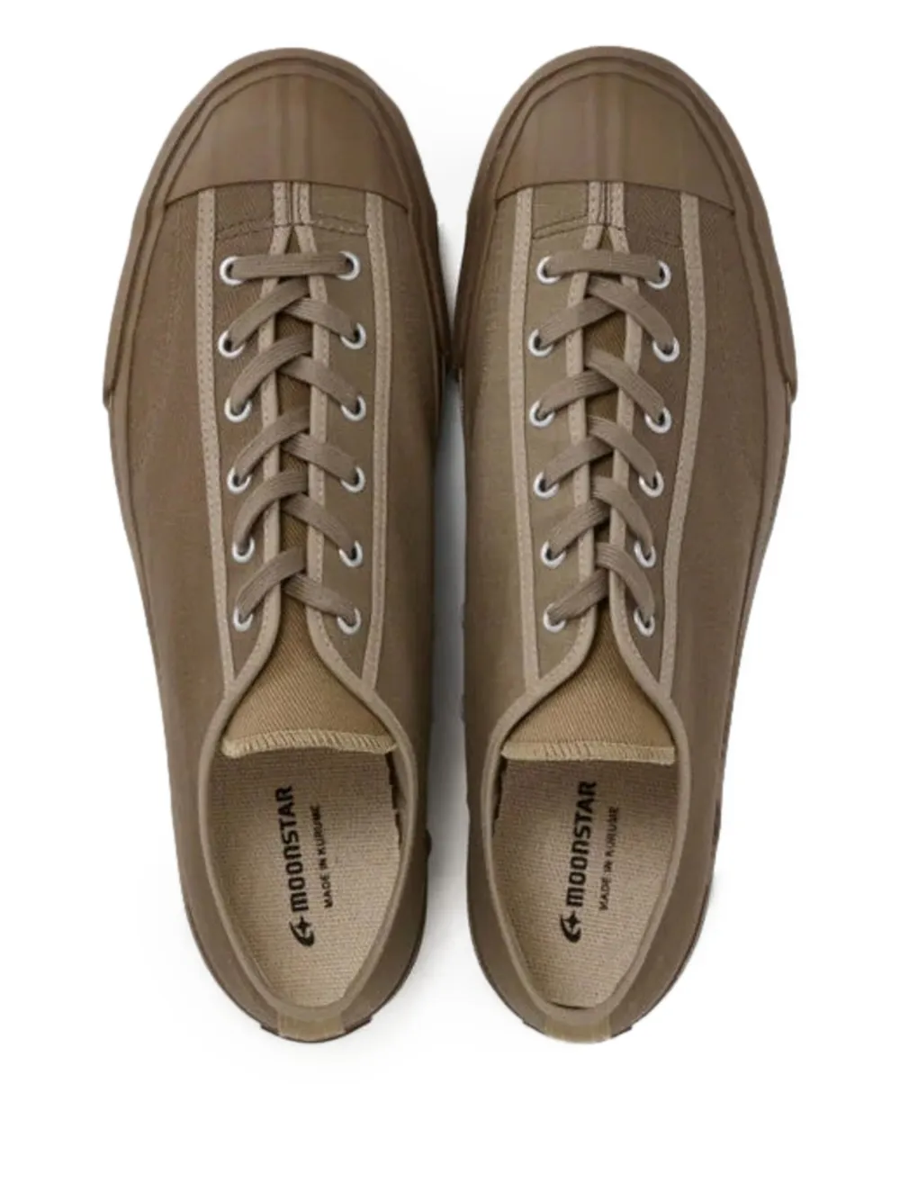 Moonstar Gym Classic canvas lace-up sneakers Neutrals