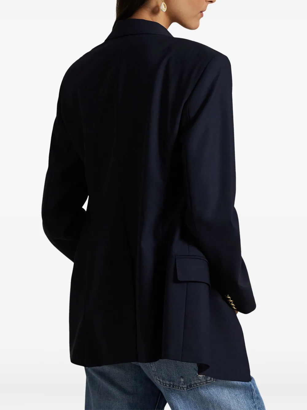 Polo Ralph Lauren Blazer van wolblend met dubbele rij knopen Blauw