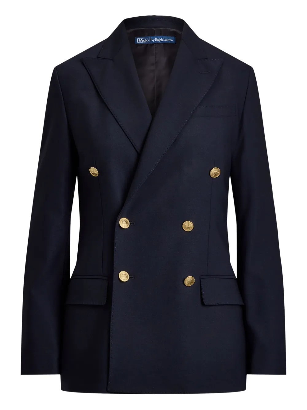 Polo Ralph Lauren Double-breasted Wool Blend Blazer