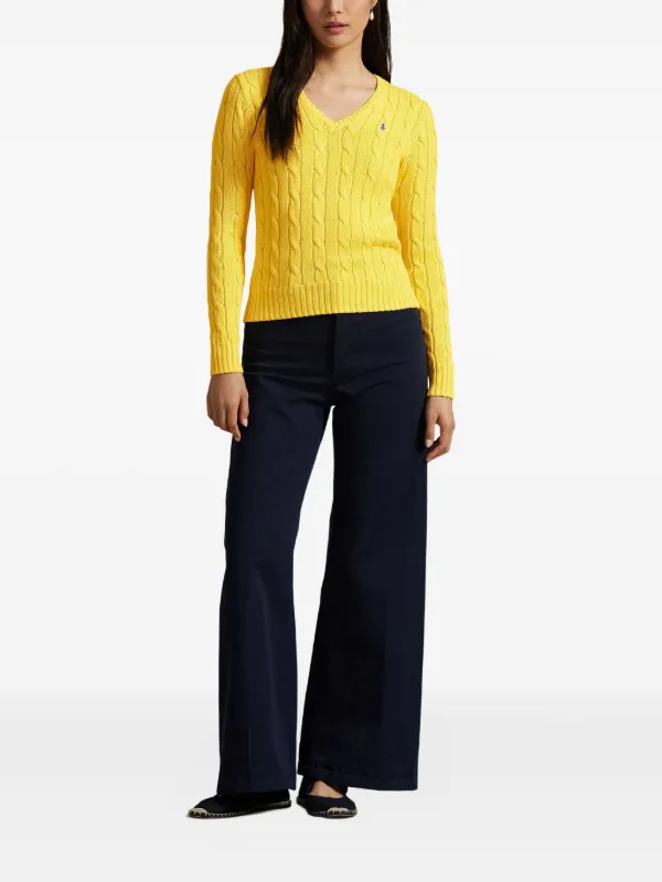 Polo Ralph Lauren ケーブルニット Vネックセーター