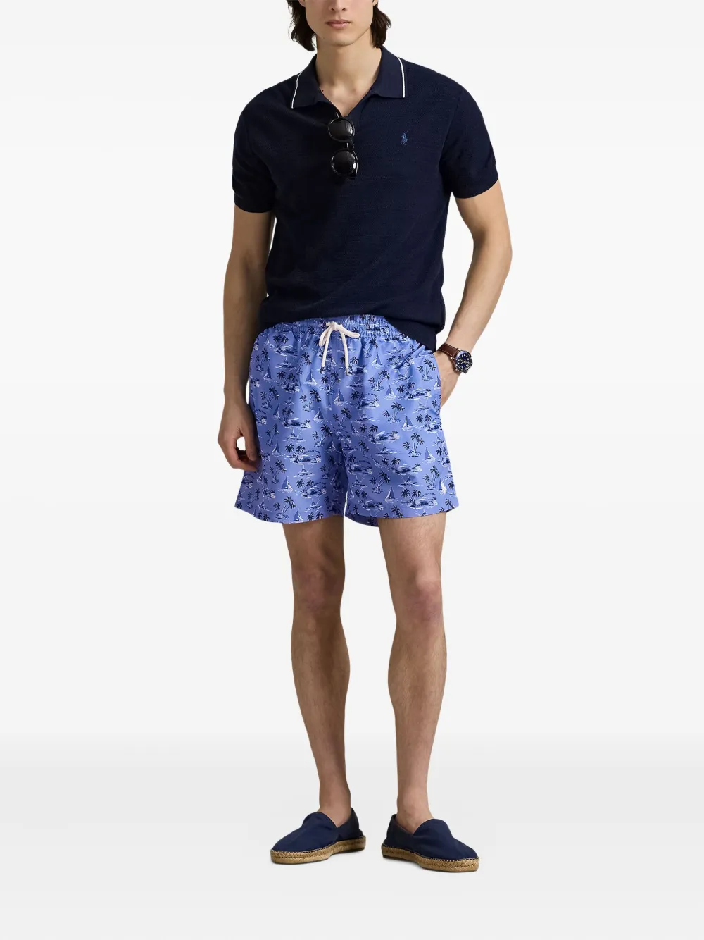 Polo Ralph Lauren Trainingsshorts met grafische print Blauw