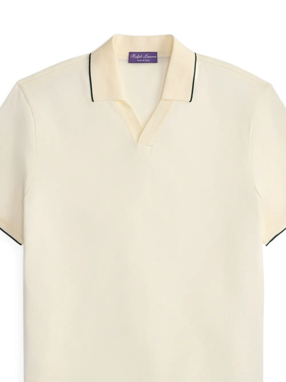Ralph Lauren Purple Label Poloshirt met V-hals - Beige