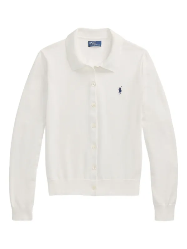 Polo Ralph Lauren Polo-collar Cardigan in White