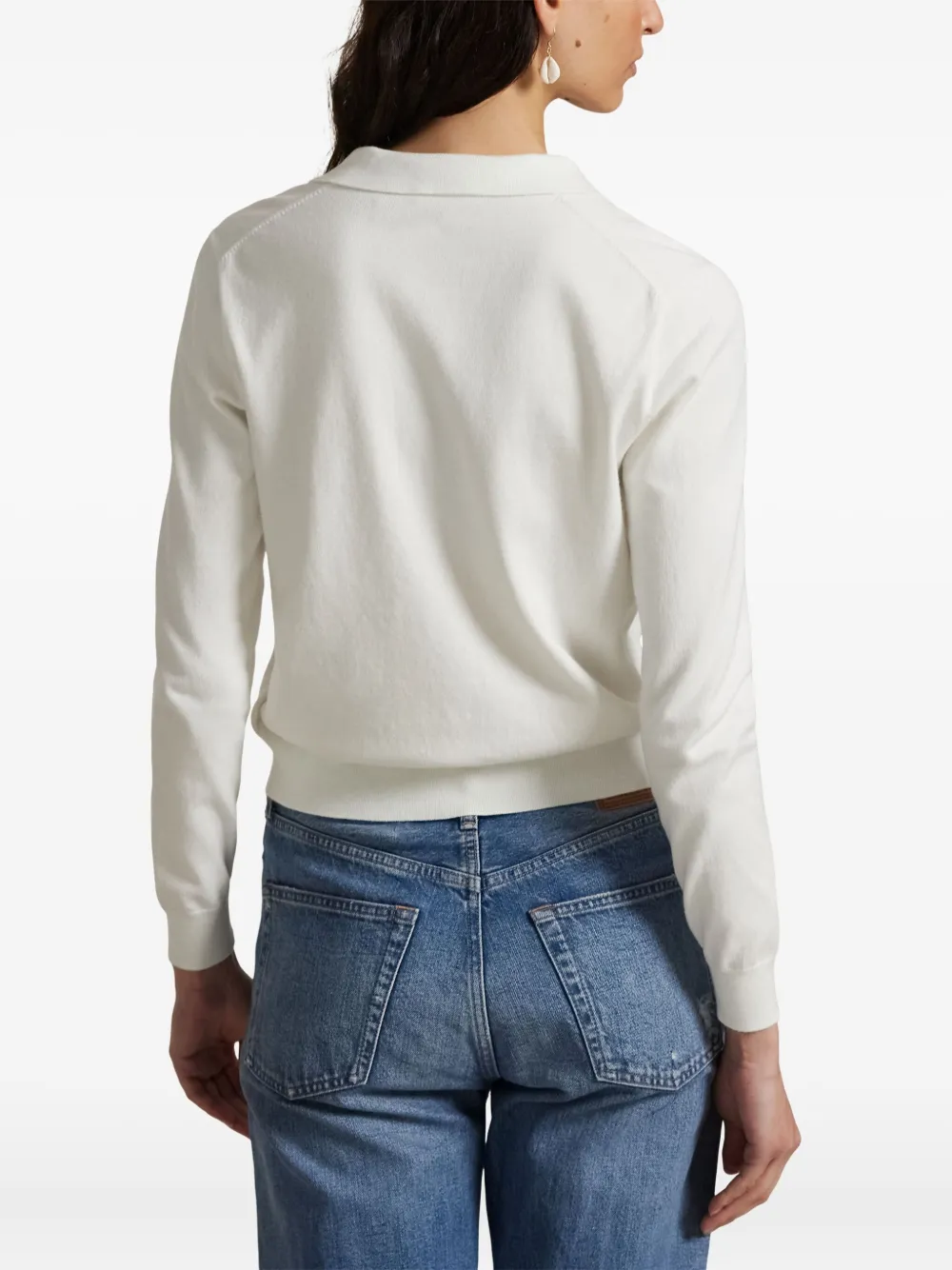 Polo Ralph Lauren Jersey Polo Top In White