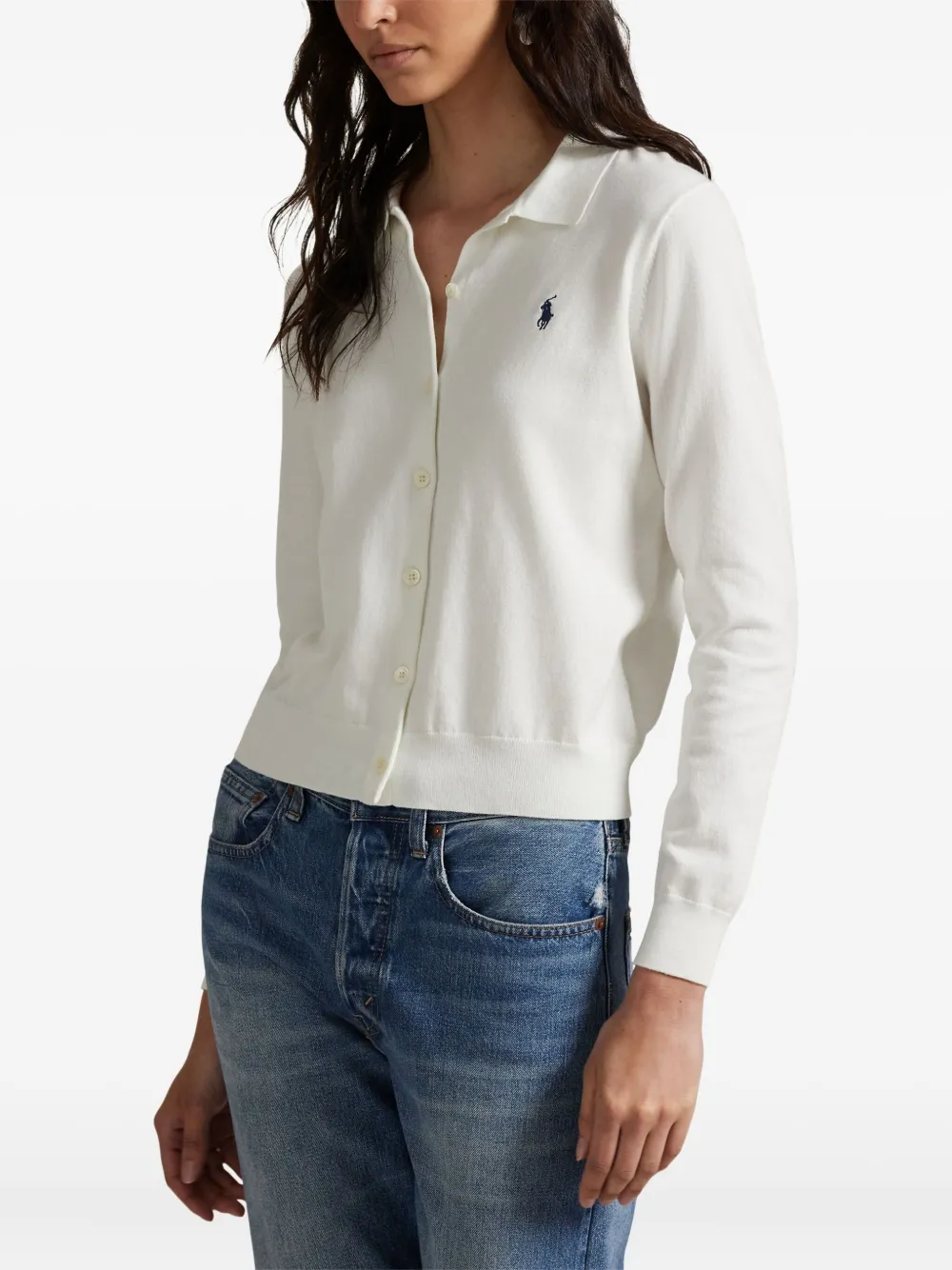 Polo Ralph Lauren Jersey Polo Top In White