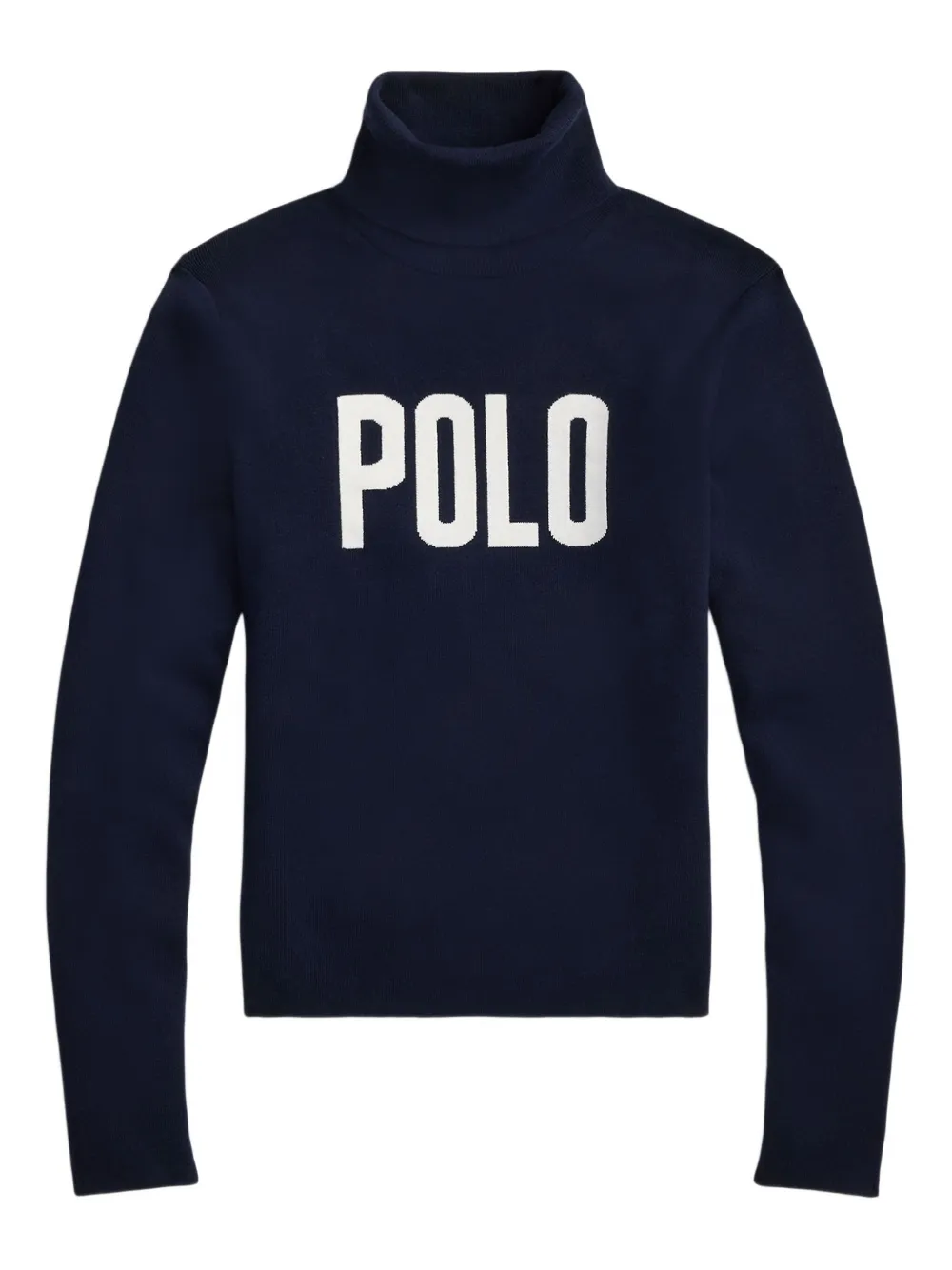 polo-logo turtleneck sweater