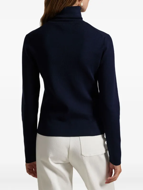 Polo Ralph Lauren polo-logo Turtleneck Sweater | Blue | FARFETCH ZA