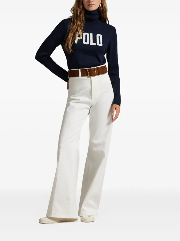 Polo Ralph Lauren polo-logo Turtleneck Sweater | Blue | FARFETCH ZA