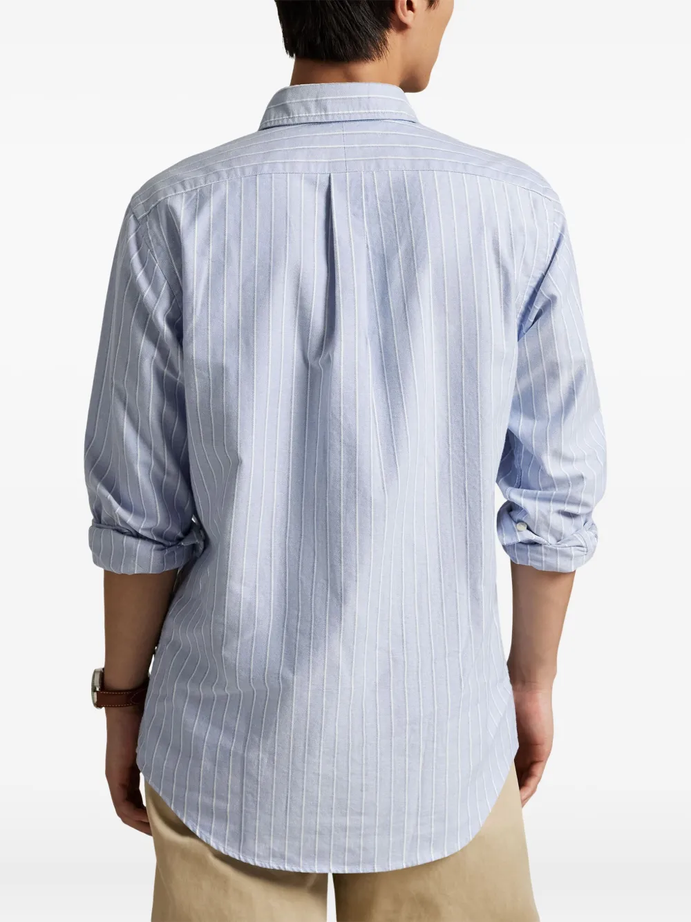 Polo Ralph Lauren Gestreept Oxford overhemd Blauw