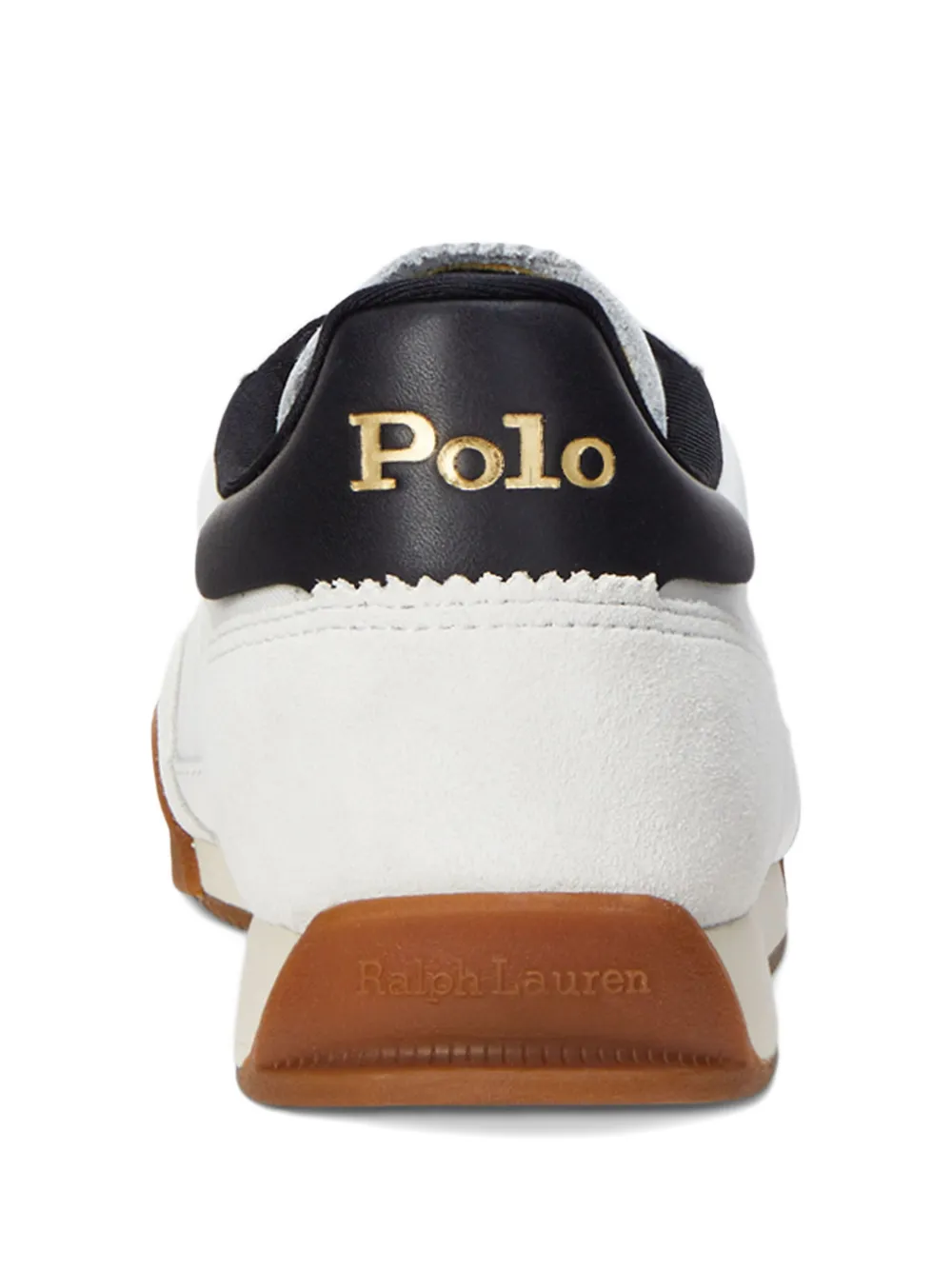 Polo Ralph Lauren Hester leather-panel trainers White