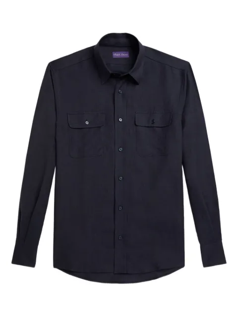 Ralph Lauren Purple Label linen-blend shirt