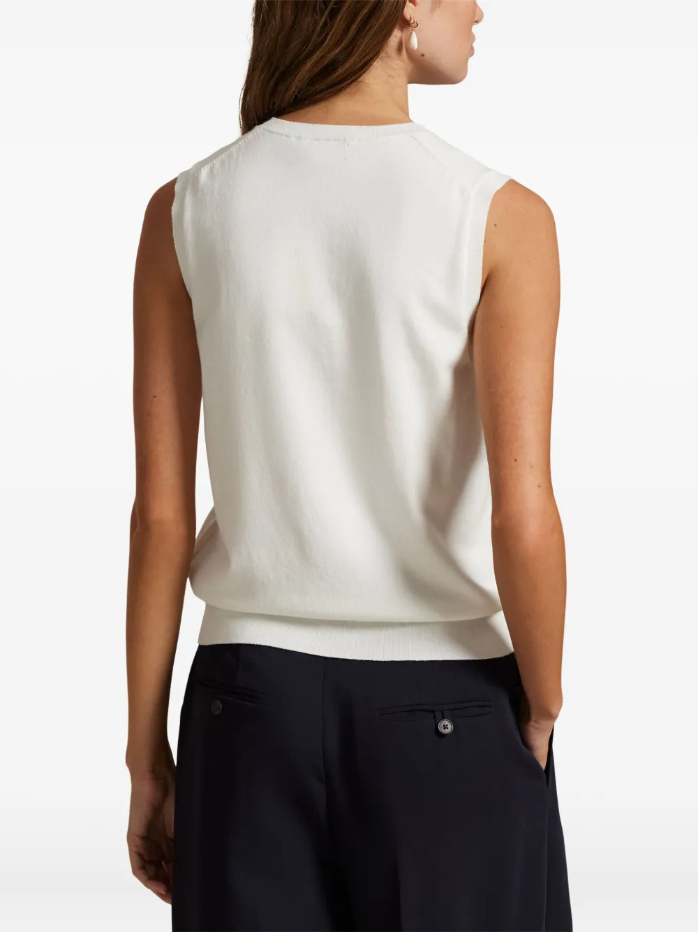 Polo Ralph Lauren Fijngebreide top Wit