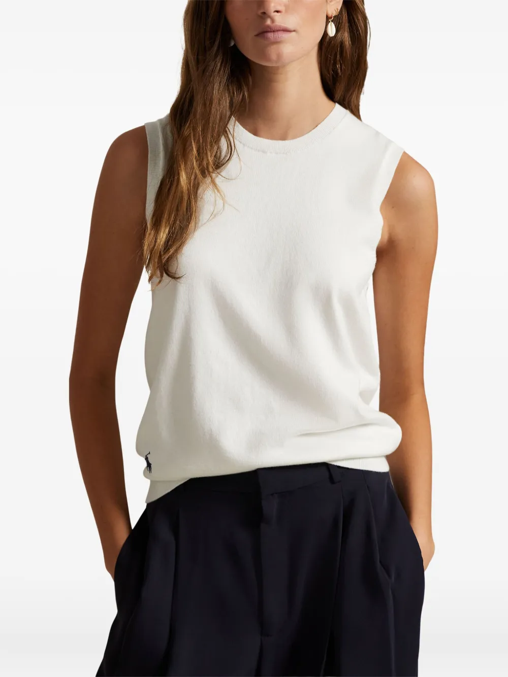 Polo Ralph Lauren Fijngebreide top Wit