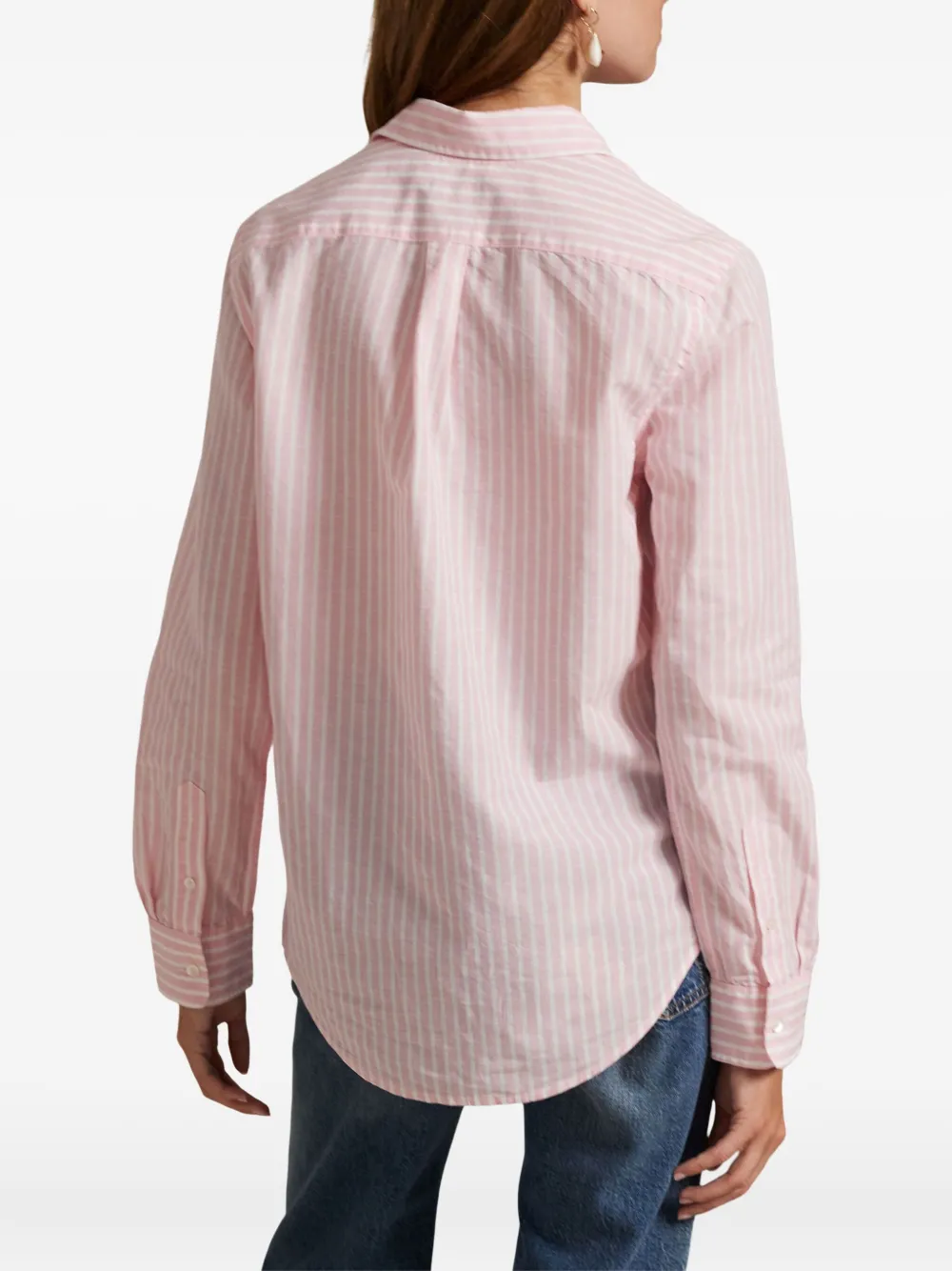 Polo Ralph Lauren Gestreept katoenen blouse Roze