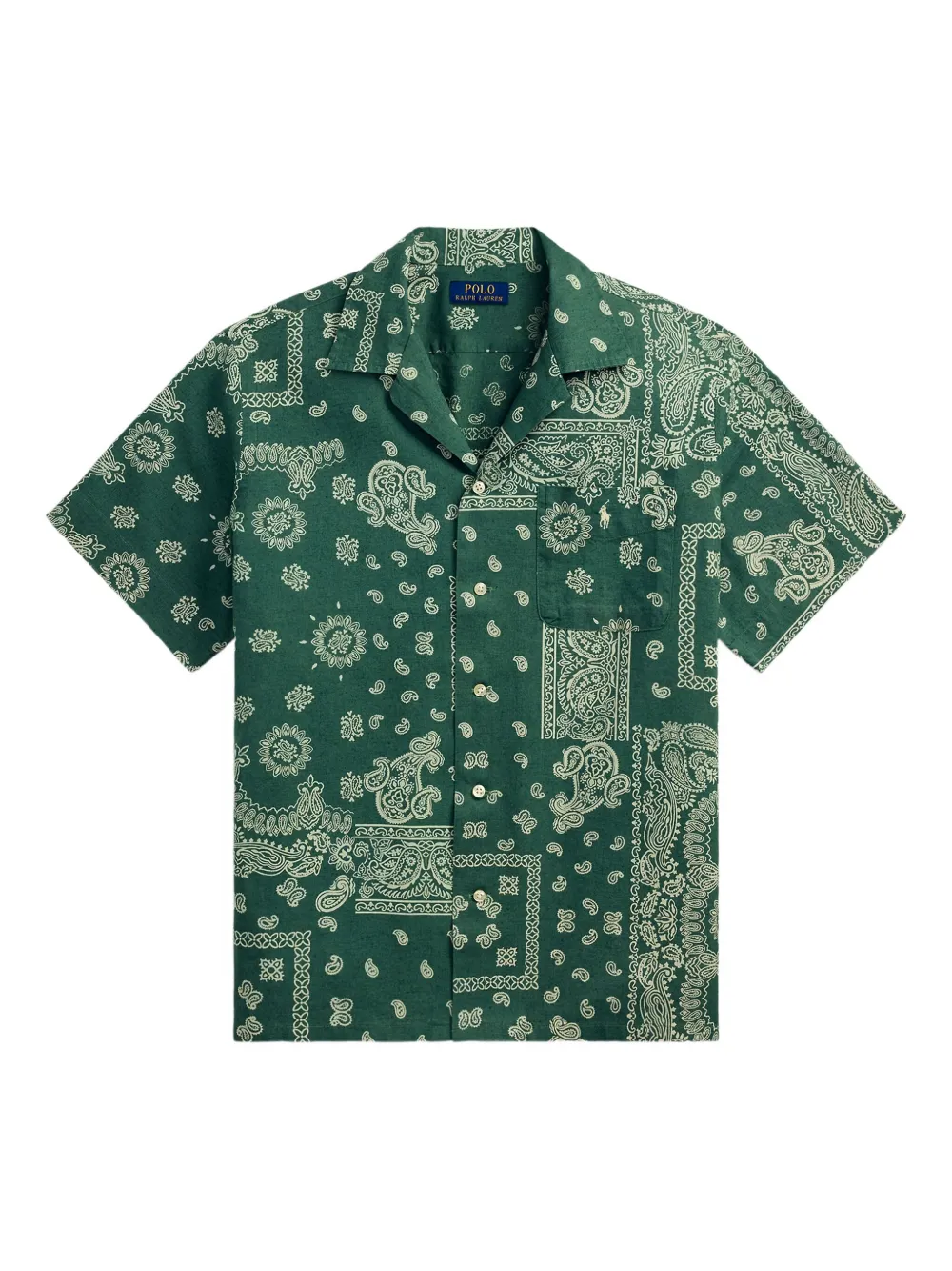 Polo Ralph Lauren Overhemd met bandanaprint Groen