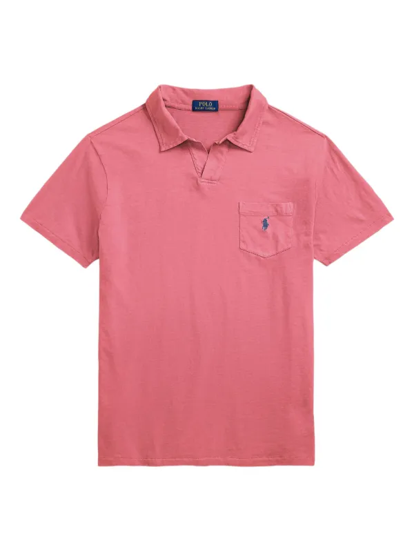 Polo Ralph Lauren Polo Pony-embroidered Polo Shirt Pink FARFETCH IN