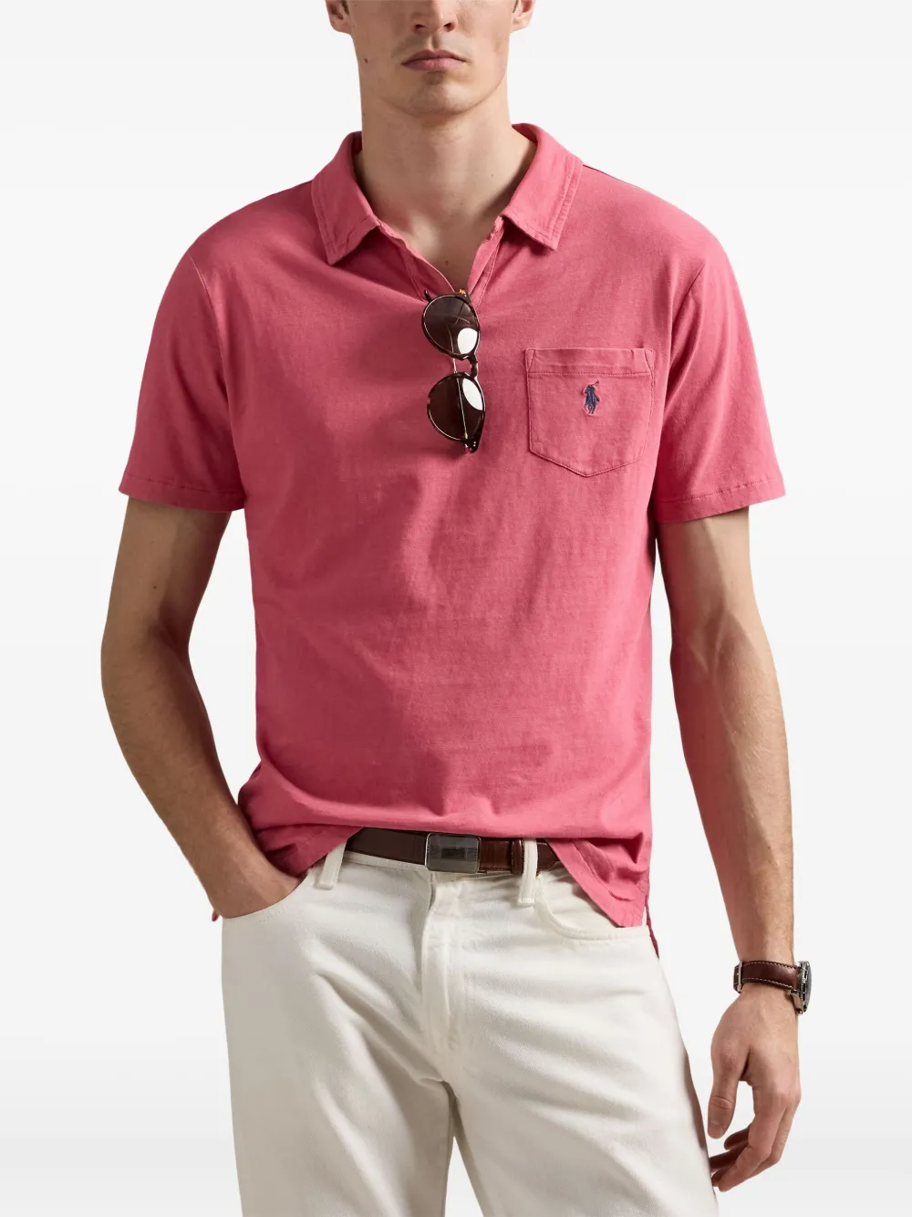 Polo Ralph Lauren Poloshirt met borduurwerk Roze