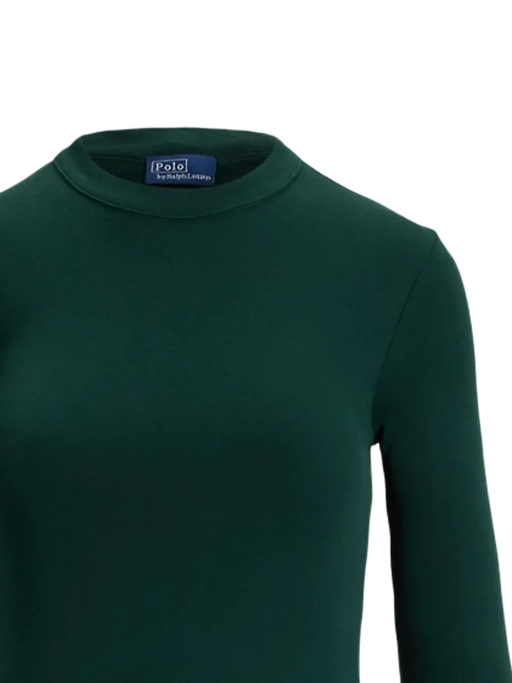 Polo Ralph Lauren Long-sleeve Gathered Midi Dress In Green