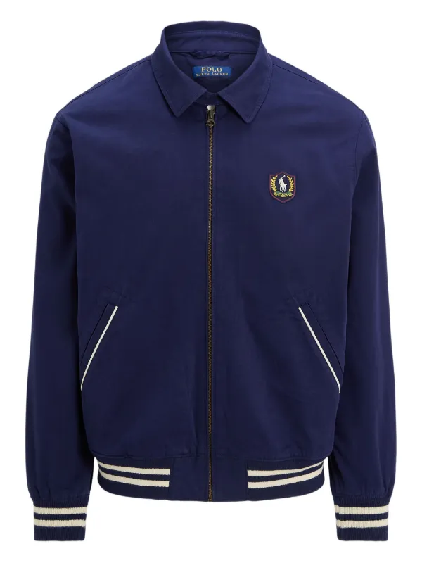 Polo Ralph Lauren Jaqueta Com Logo Bordado | Azul | FARFETCH BR