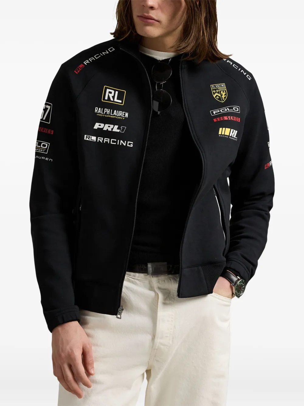 Polo Ralph Lauren Sweater met rits Zwart